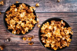2 bowls of Maple+Molasses Popcorn